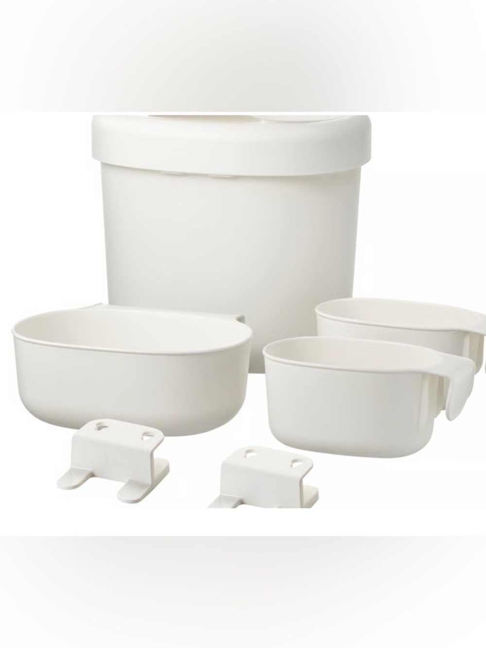 IKEA  ÖNSKLIG Racks for changing table, set of 4, white